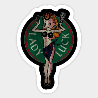 Lady Luck - Vintage Sticker